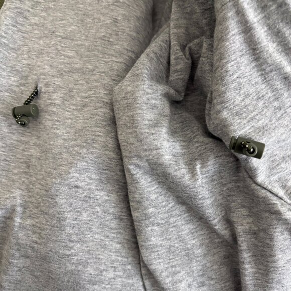 Old Navy Anorak Jacket Green with Gray Lining and Hood Size M - Picture 6 of 6